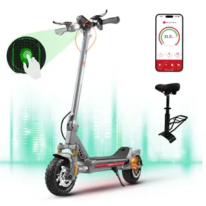 ZU10 USA Warehouse 800 W, Max 50/40 Miles Long Range Dual Disk Brake System Adult Electric Scooter with APP Fingerprint Unlock