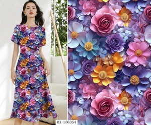 45S Rayon shirting vải <span class=keywords><strong>100Viscose</strong></span> vải dệt kỹ thuật số in 100% Rayon vải cho Ăn mặc - Product Image 5