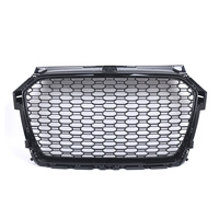 Grille de pare-chocs avant Audi A1 style RS, maille nid d'abeille, 2016-2018, plastique ABS, pièce de rechange pour mise à niveau
