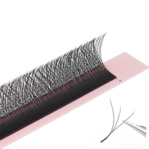 Pestañas Individuales Hechas a Mano con Cabello Sintético Natural 3D W, Pestañas Suaves Mate, Extensión de Pestañas Suaves Hechas a Mano. - Product Image 1