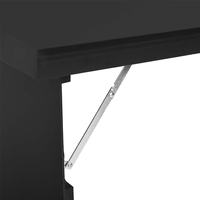 Wandmontierter Ausklappbarer Schreibtisch im Industriedesign Bürotisch mit Ablage für Heimbüro