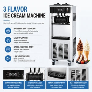 Professional Commercial 3 Flavor Soft Serve <b>Ice</b> <b>Machine</b> Gelato Maker for <b>Ice</b> Shop Dessert Store Business - Product Image 3