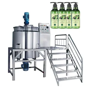 200L Stainless steel Reaction Agitator Kettle/Shampoo/Detergent Mixer Machine/Jacketed tank with scraper stirrer