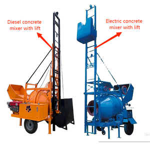 เครื่องผสมคอนกรีตไฟฟ้าคุณภาพสูง Huaning JZC350 พร้อมปั๊ม มอเตอร์ประสิทธิภาพสูง 5.5 กิโลวัตต์ ผลผลิต 8-10 ลูกบาศก์เมตร/ชั่วโมง สำหรับขาย - Product Image 1