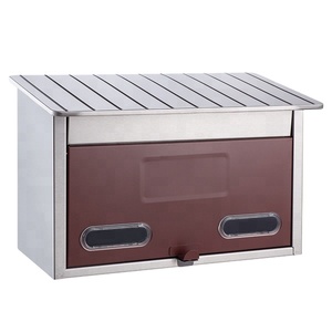 Boîte aux lettres murale en métal d'extérieur classique avec serrure de fenêtres en acrylique pour <span class=keywords><strong>la</strong></span> livraison de colis de <span class=keywords><strong>poste</strong></span> et de bureau de jardin d'appartement - Product Image 3