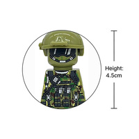 Jouets militaires spéciaux, ensembles de blocs de construction, commandos, policiers, soldats, figurines d'action de l'armée, armes à feu, briques, jouets