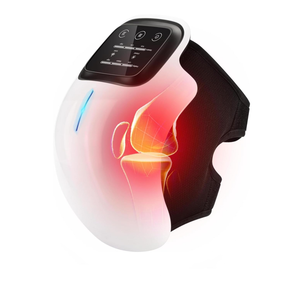 Masseur de genou intelligent avec chaleur, lumière rouge et vibrations, 3 en 1 sans fil, cadeaux mis à jour en 2025 pour grand-mère et grand-père - Product Image 1