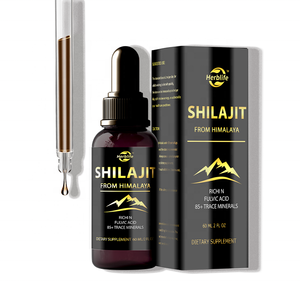 Haccp OEM ODM Sugar Free Shilajit Extract Fulvic Acid Liquid <b>Supplement</b> Drops Hamalaya Shilajit Liquid Drops Shilajit Drops - Product Image 1