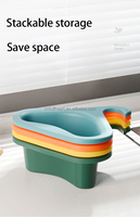 Offre Spéciale cuisine évier vidange panier organisateur en plastique porte-robinet passoire alimentaire ordures passoires accessoire pour égouttoir étagère