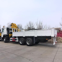 Camion grue Sinotruk Howo 15 tonnes d'occasion, bras repliable (7 sections), 6x4, Euro 2, avec moteur, boîte de vitesses, pompe et roulement