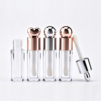 Nouveau design de flacon vide pour gloss à lèvres 3,5 ml 4 ml 5 ml, flacon rond rechargeable populaire pour vernis à ongles, gloss à lèvres, fard à paupières