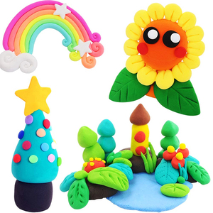 Ensemble de 24 couleurs d'argile mousseuse et d'argile super légère avec 3 outils de sculpture pour enfants et adultes, artisanat manuel DIY, modélisation - Product Image 6