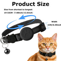 Housse de protection pour traceur GPS pour collier de chat compatible avec la fonction Localiser d'Apple pour une localisation intelligente anti-perte