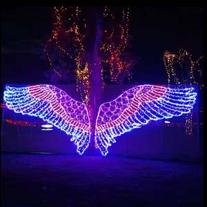 ไฟตกแต่งสวนสำหรับเทศกาลคริสต์มาสไฟลวดลาย3D รูปผีเสื้อกันน้ำสำหรับกลางแจ้ง - Product Image 3