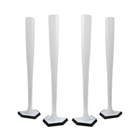 Gobelet à bière en plastique de 640 ml en forme de batte de baseball avec support, lavable au lave-vaisselle, réutilisable, pour cadeau promotionnel
