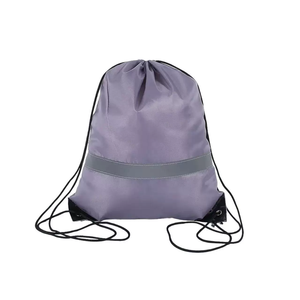 Sac de sport à cordon personnalisé, <span class=keywords><strong>grande</strong></span> capacité, imperméable, réglable, multicolore, en polyester, avec bande réfléchissante - Product Image 3