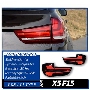 Pour BMW X5 F15 2014-2018, feux de jour à LED, feux antibrouillard étanches, ensemble de feux arrière, kit carrosserie - Product Image 1