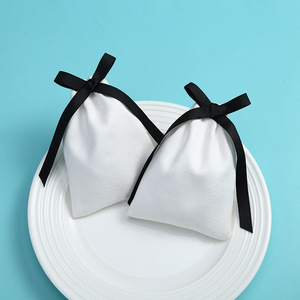 Sacs en coton à cordon de serrage, forme enveloppe, 7*9cm à 15*20cm, emballage pour bijoux, bagues, rouges à lèvres, rangement - Product Image 1
