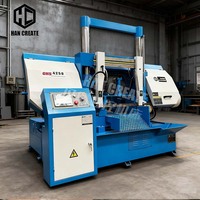 Machine à scier à ruban CNC pour la découpe des métaux HanCreate GHS4235 GHS4240 GHS4250 GHS4260 avec moteur comme composant principal de la machine de découpe