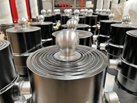 Vérin hydraulique multi-étages robuste sur mesure avec tige de piston chromée dure selon dessin