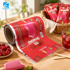 Película de embalaje laminada de plástico de grado alimenticio personalizada para envoltorios de helados y paletas - Product Image 1
