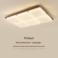 Plafonnier LED moderne de luxe, lampe de plafond géométrique carrée, décoration, éclairage domestique à intensité variable pour salon