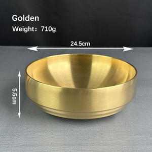 Высококачественная двухслойная Изолированная чаша из нержавеющей стали, Корейская кухня, термостойкая и прочная пищевая посуда - Product Image 5