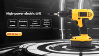 ZY Réduction limitée dans le temps Perceuse électrique sans fil de haute qualité Perceuse électrique multifonctionnelle au lithium Perceuse à percussion variable OEM DIY