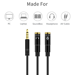 Veggieg Chất Lượng Cao Headphone Splitter 3.5Mm Nam Để <span class=keywords><strong>2</strong></span> Cổng 3.5Mm Nữ Stereo Y Splitter Cho Tai Nghe/Loa - Product Image 4