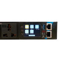 YESEEDER Rack MINI Smart PDU, Tira de Enchufes Universales de 2 Tomas, 16A 230V, Red Inteligente RJ45 485 USB, IP Independiente, SNMP, MODBUS, MQTT