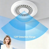 Ventilateur de ventilation mural intelligent LANTISAIR à détection de présence humaine, extracteur d'air silencieux haute puissance pour plafond, télécommandé