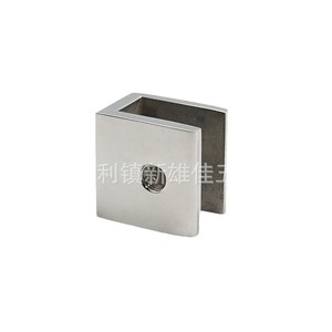 Xin Xiong Jia Glass Fixing <b>Clamp</b> Stainless Steel Square Bracket Mirror Finish Shelf Support Connector - Product Image 2