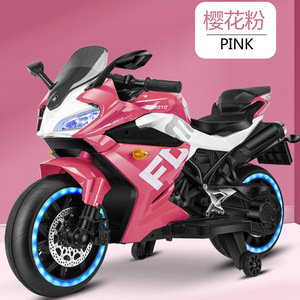 Moto électrique rechargeable TOMBTG pour enfants, jouet pour enfants de 2 à 10 ans, bleue avec lumières et roues - Product Image 4