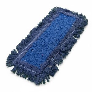 Gizmop Serpillère à boucle en coton de 80 cm, tissu en polyester bleu, antibactérien, auto-essoreur, durable, housse de serpillère pour parquet - Product Image 1