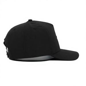 Gorras Curvas de Poliéster Negro de 5 Piezas Hechas a Medida para Hombre y Mujer, Logotipo Bordado de Golf, Gorra de Béisbol de Alta Calidad al por Mayor - Product Image 3