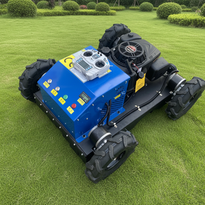Cortadora <span class=keywords><strong>de</strong></span> Césped Robótica Autopropulsada <span class=keywords><strong>de</strong></span> Gasolina <span class=keywords><strong>de</strong></span> 7.5HP con Control Remoto Industrial para Uso en Huertos y Todo Terreno - Product Image 6