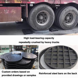 Tapa <span class=keywords><strong>de</strong></span> Alcantarilla Compuesta Jin Zhisheng 600 x 600 mm A15, Estándar EN124, Tamaño <span class=keywords><strong>y</strong></span> Color Personalizables para Sistemas <span class=keywords><strong>de</strong></span> Drenaje - Product Image 4