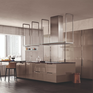 Mueble de Cocina Modular Moderno y Personalizable de Contrachapado con Cajones Deslizantes, Acabado Plano de PET Melamina y Laca, <span class=keywords><strong>Bisagras</strong></span> Incluidas, Fregadero y Salpicadero - Product Image 4