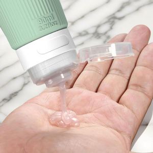 Botella de Viaje Recargable a Prueba de Fugas de 90 ml, Contenedor de Almacenamiento para Champú, Loción y Jabón, Ideal para Viajes de Negocios - Product Image 5