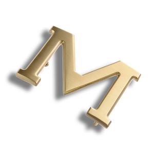 Fashion Design Gold Plating Custom <b>Initial</b> Letter Logo Waist Metal Belt Buckle for Men - Product Image 1