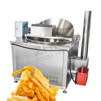 50-100kg chauffage au gaz semi-automatique friteuse alimentaire frites équipement de traitement chauffage électrique lot machines à frire