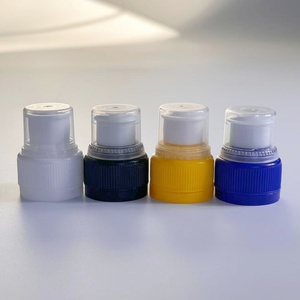 28mm 28/410 sin derrames plástico Push Pull deporte agua potable botella tapa con tapa Color personalizado - Product Image 1