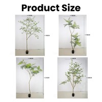 Arbre artificiel personnalisé, plusieurs styles, verdure tropicale artificielle verte, plante en pot bonsaï pour la décoration intérieure