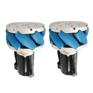 Rueda Mecanum Integrada con Motor de 4 Pulgadas 2024, Rueda de Tracción Omnidireccional para Carro de Transporte de Almacén - Product Image 1
