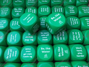 Nouveau 2025 – Balle anti-stress personnalisée en mousse PU en forme de dés avec logo imprimé – Vente chaude - Product Image 4