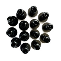 Nouvelles attaches Dzus en aluminium noir 7/16'' avec poignée 0,450'' à quart de tour pour pièces de course