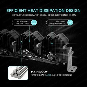 Barra de Luces LED Modular Enlazable para Techo de 52 Pulgadas, Color Ámbar, para Automóviles, Camionetas Todoterreno, JEEP, Automotriz, X3, Barra de Luces Combinada de Luz Alta <span class=keywords><strong>4X4</strong></span> - Product Image 6