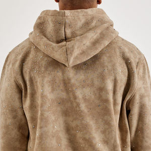 Survêtement d'hiver pour hommes en strass, style streetwear, vente en gros OEM, qualité supérieure, 100% coton, poids moyen, personnalisable, très demandé - Product Image 5