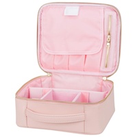 Sac de maquillage personnalisé Royal Fair, en cuir PU, de haute qualité, pour voyager, organiseur de cosmétiques, sac de rangement pour cosmétiques pour femmes et filles