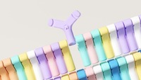 Accessoires orthodontiques Invisalign en silicone de qualité alimentaire, colorés et portables, lot de 4, aligneurs en forme de Y à tenir à la main